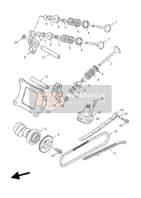 Yamaha YN50F T4 NEOS 2011 Valve for a 2011 Yamaha YN50F T4 NEOS